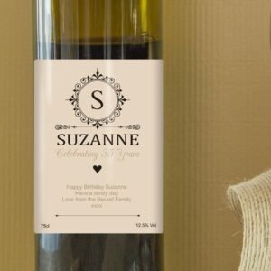 Personalised Monogram Wine Gift