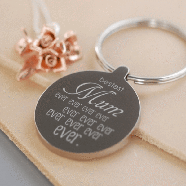 Personalised Bestest Mum Ever Ever Keyring - Image 4