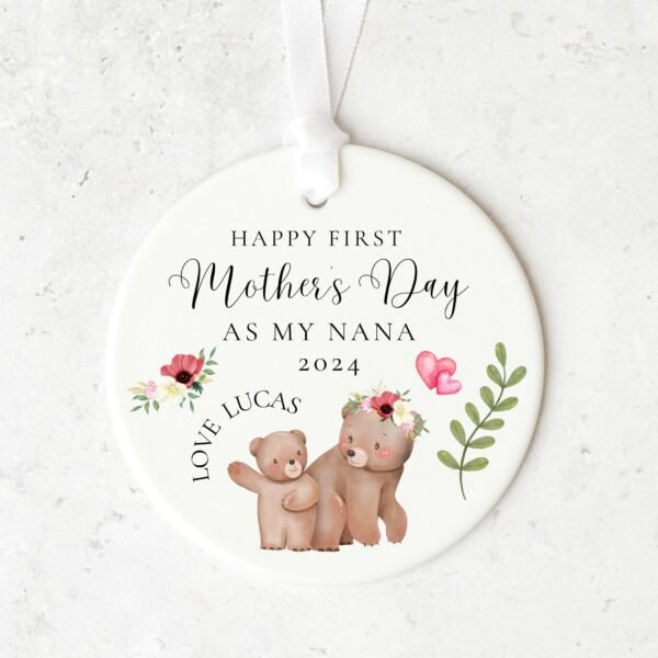 Personalised First Mother's Day Ceramic Ornament